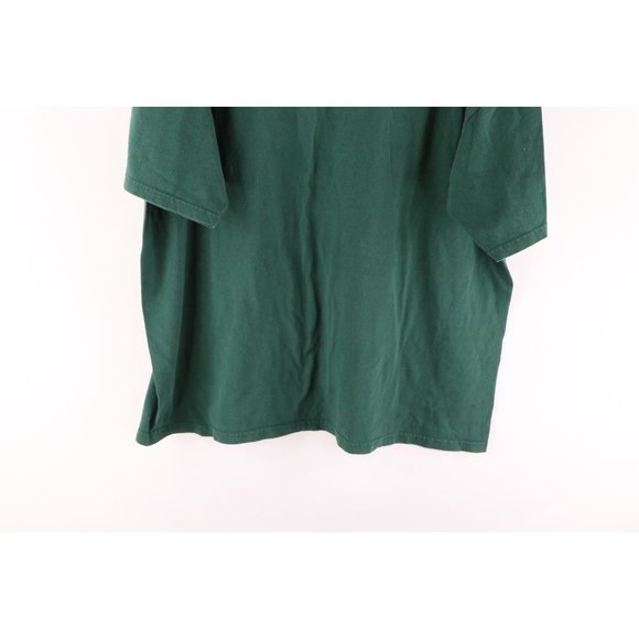 Russell Athletic Mens Size XL Faded Blank Short Sleeve T-Shirt Green Cotton - Picture 8 of 8